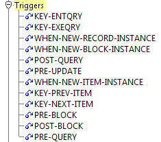Triggers Oracle Forms