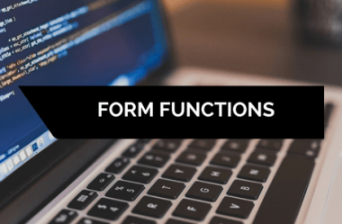 O que são form functions (funções) do Oracle EBS