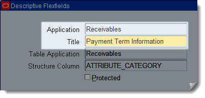 segmentos para descriptive flexfields - application - title