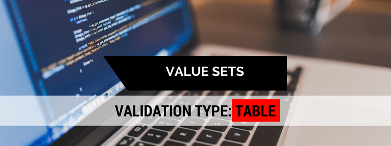 tipo de validação table - capa